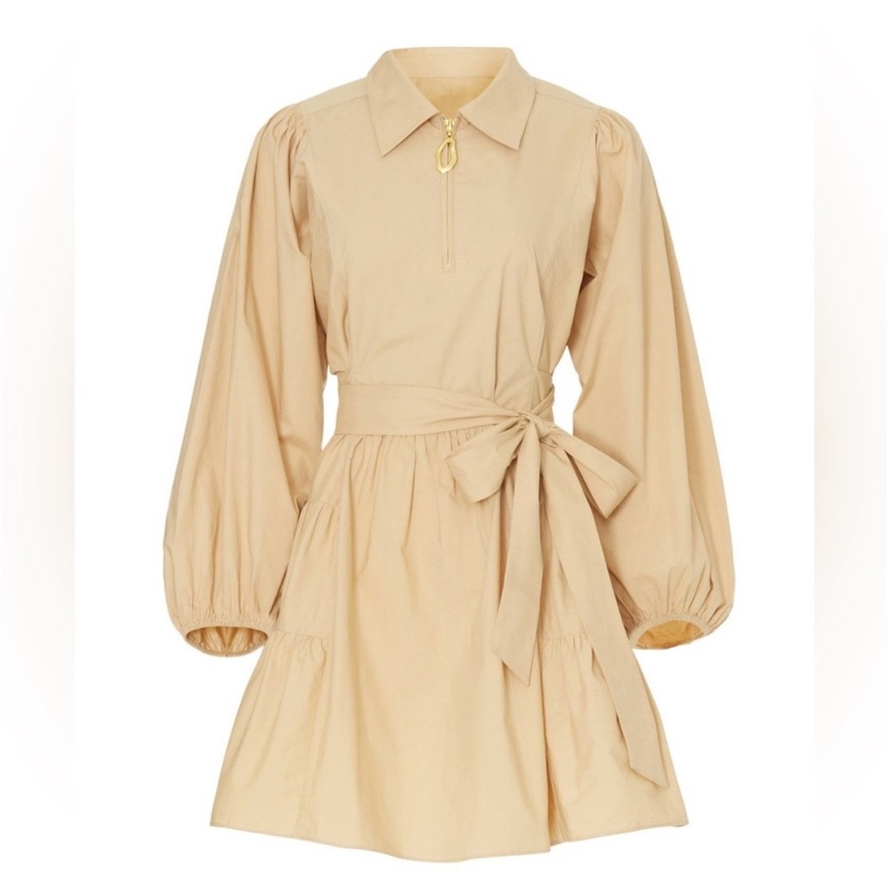 Tanya Taylor “Kimberly” tan mini dress XL